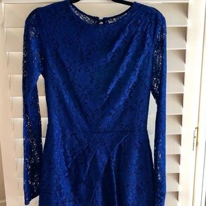 Dolce Vita Blue Lace Short romper. Blue. Size M